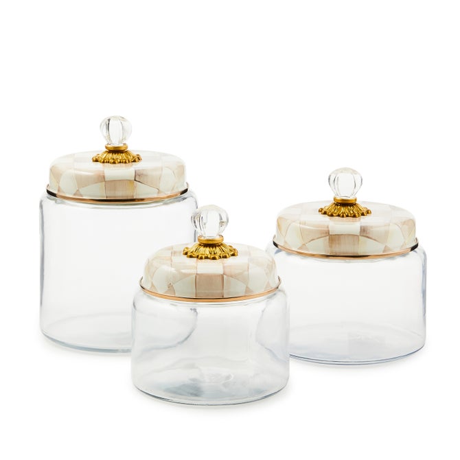 Mocha Check Medium Kitchen Canister image number 2