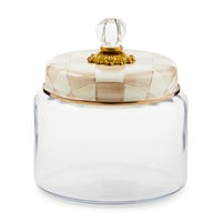 Mocha Check Medium Kitchen Canister
