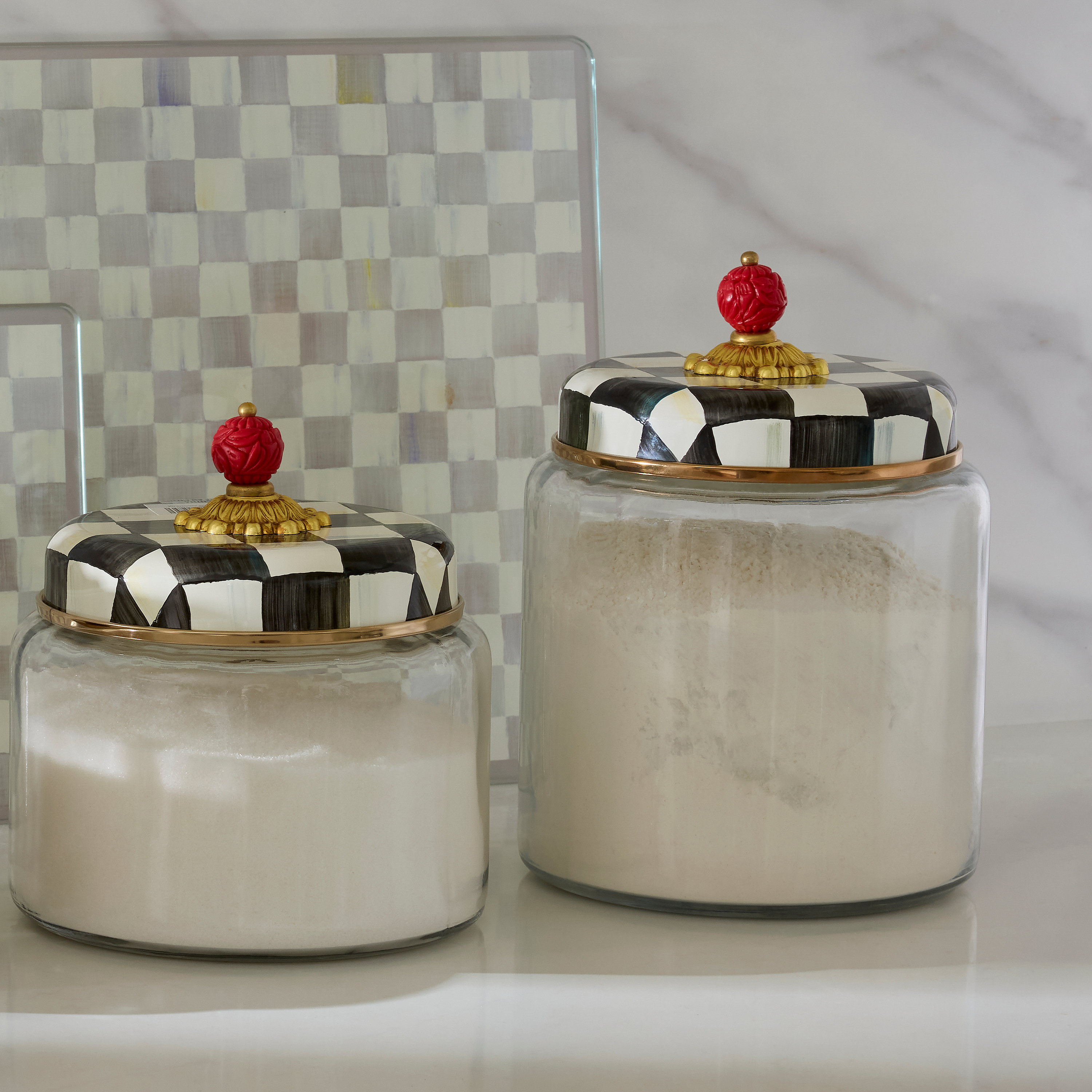 MacKenzie-Childs | Courtly Check Large Kitchen Canister