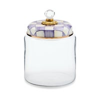 Violet Check Large Kitchen Canister