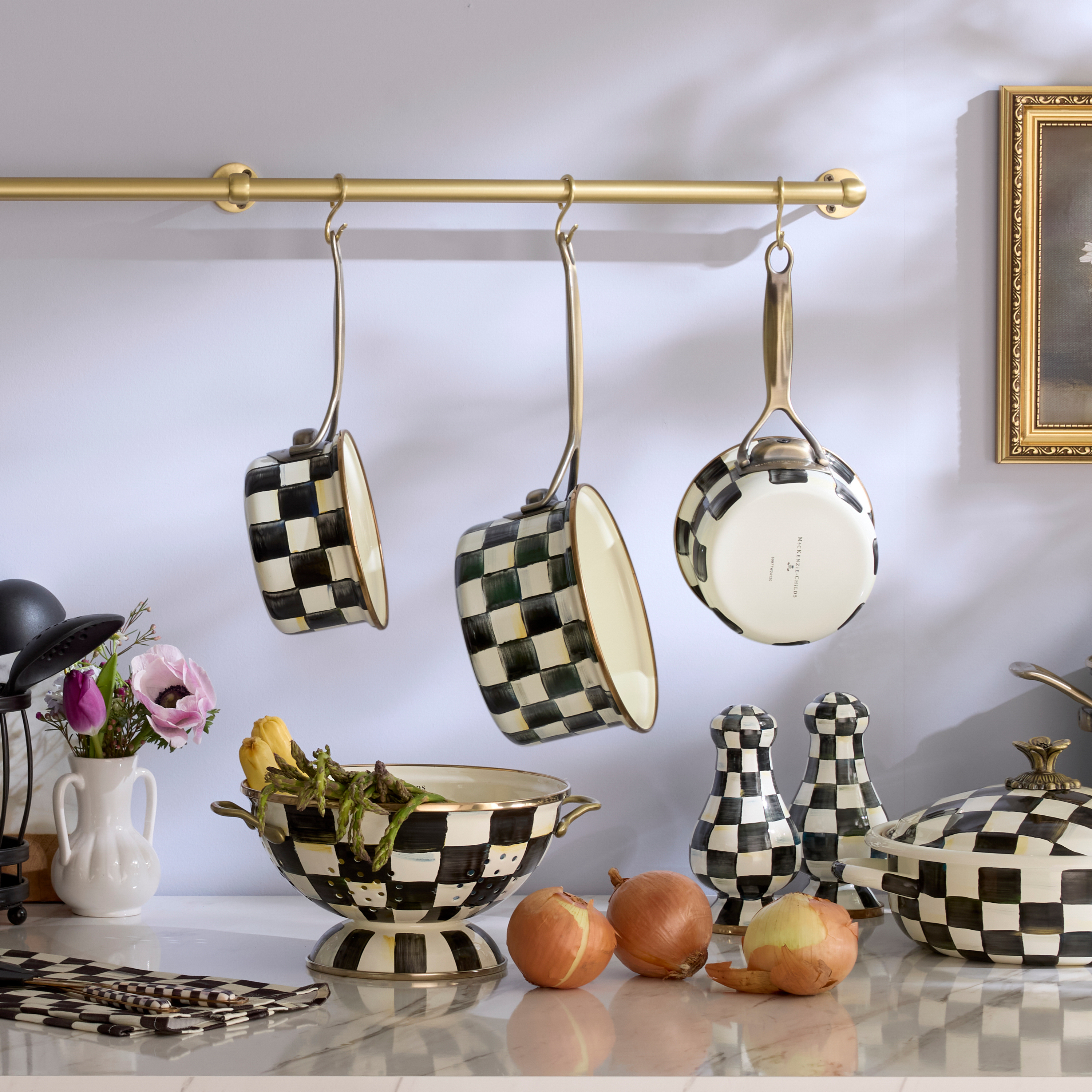 MacKenzie-Childs | Courtly Check 1 Quart Saucepan