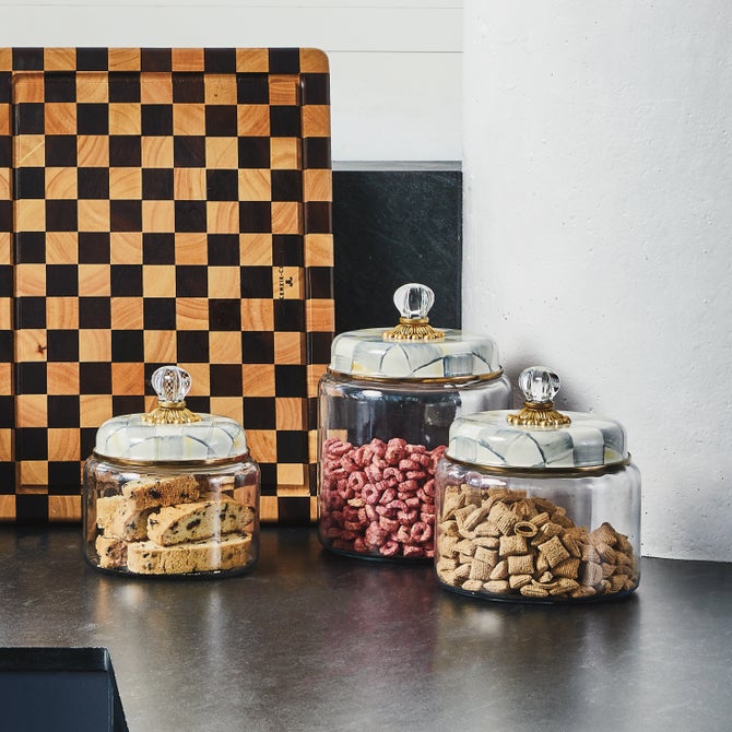 Sterling Check Kitchen Canister Set image number 1