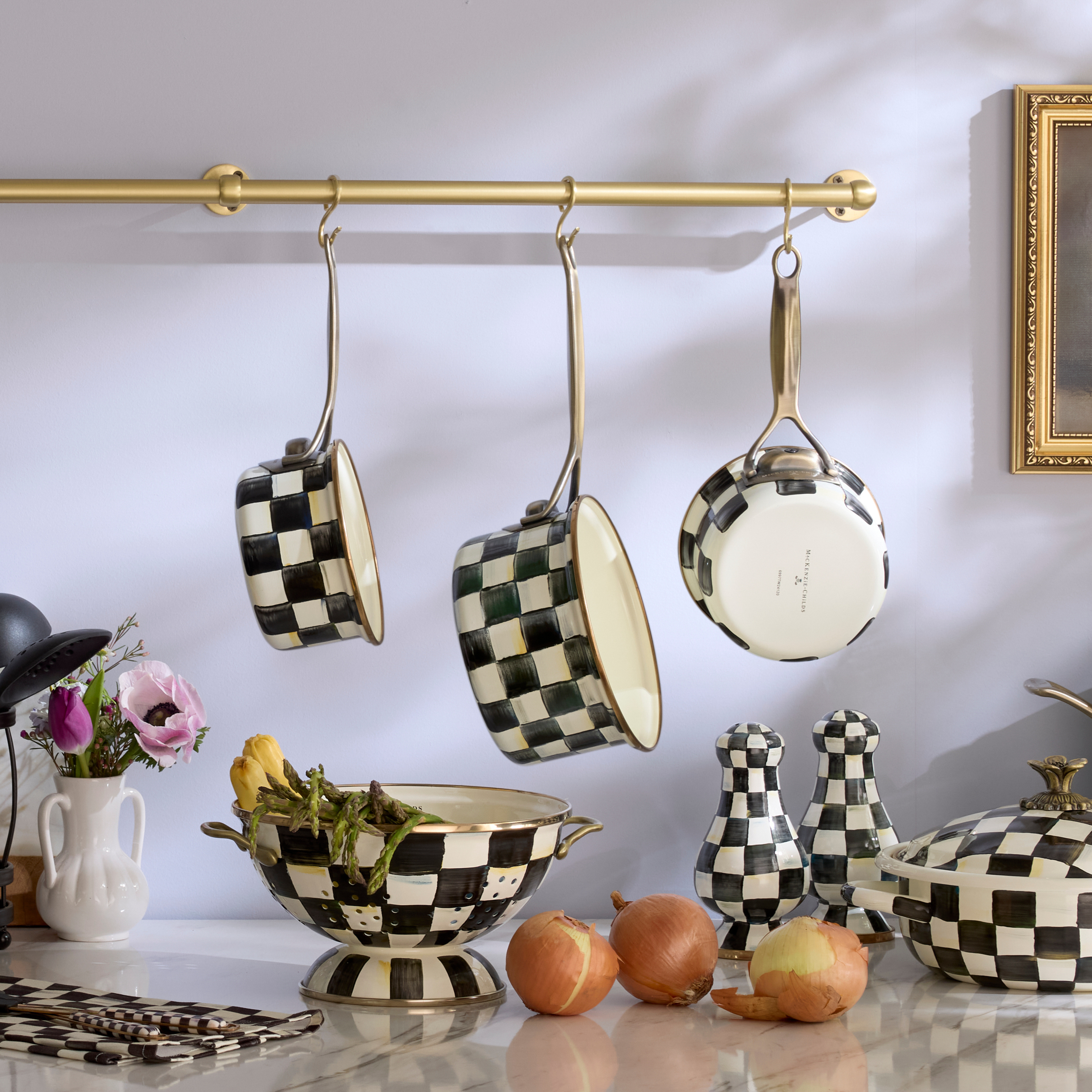 MacKenzie-Childs | Courtly Check 2.5 Quart Saucepan