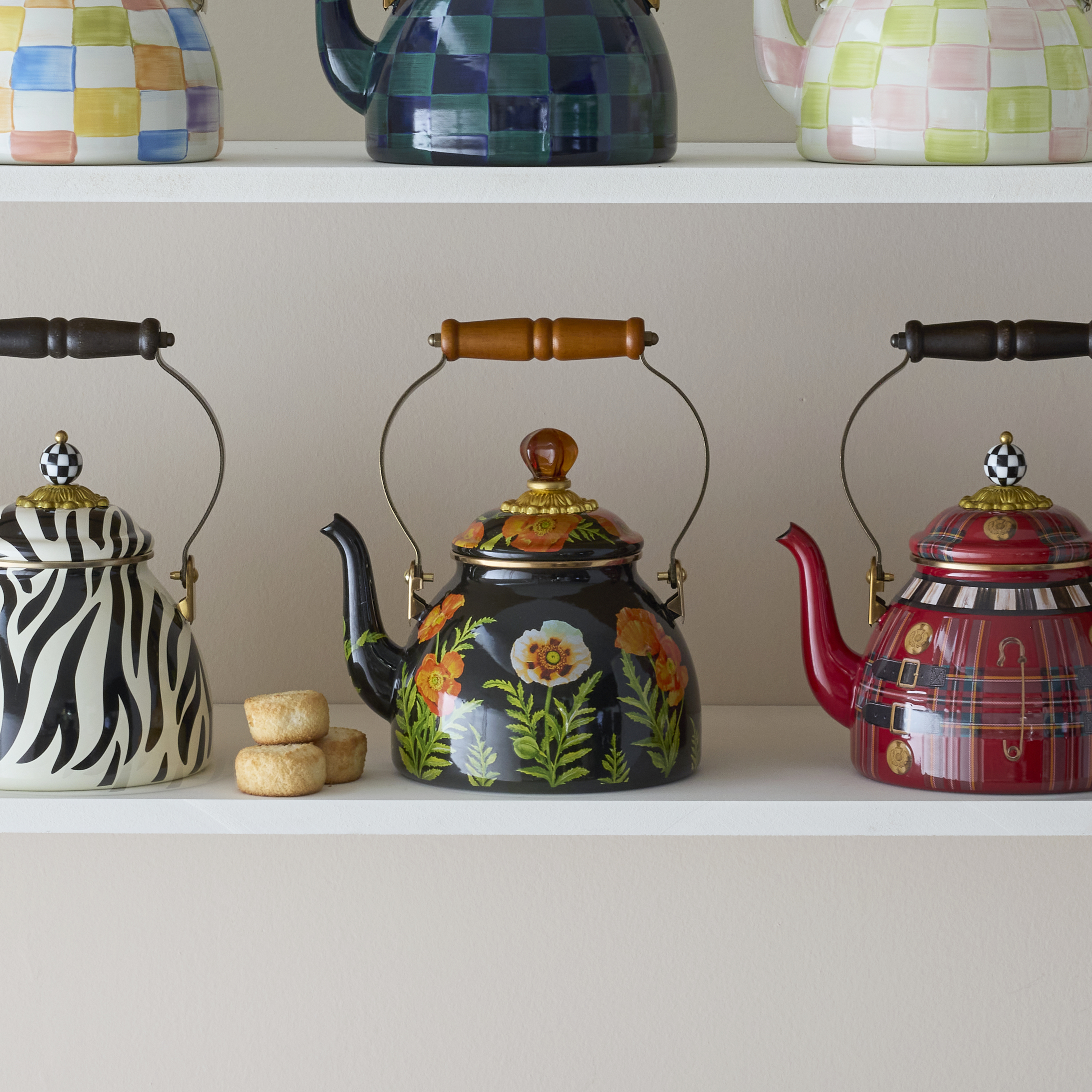 MacKenzie-Childs | Poppy 2 Quart Tea Kettle