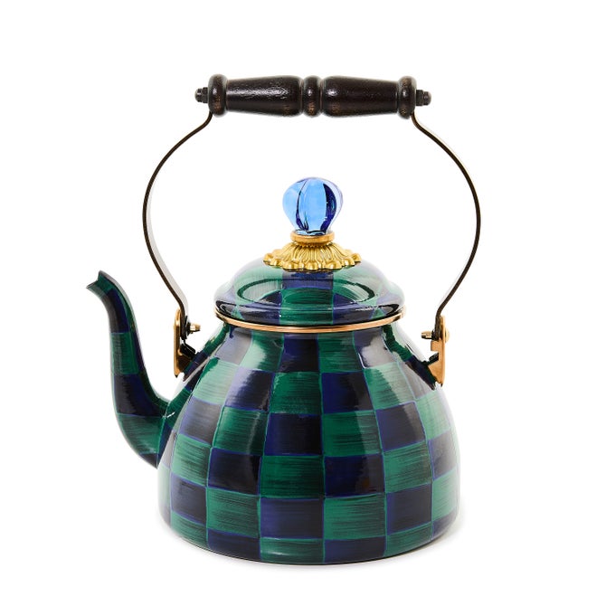 Juniper Check 2 Quart Tea Kettle image number 0