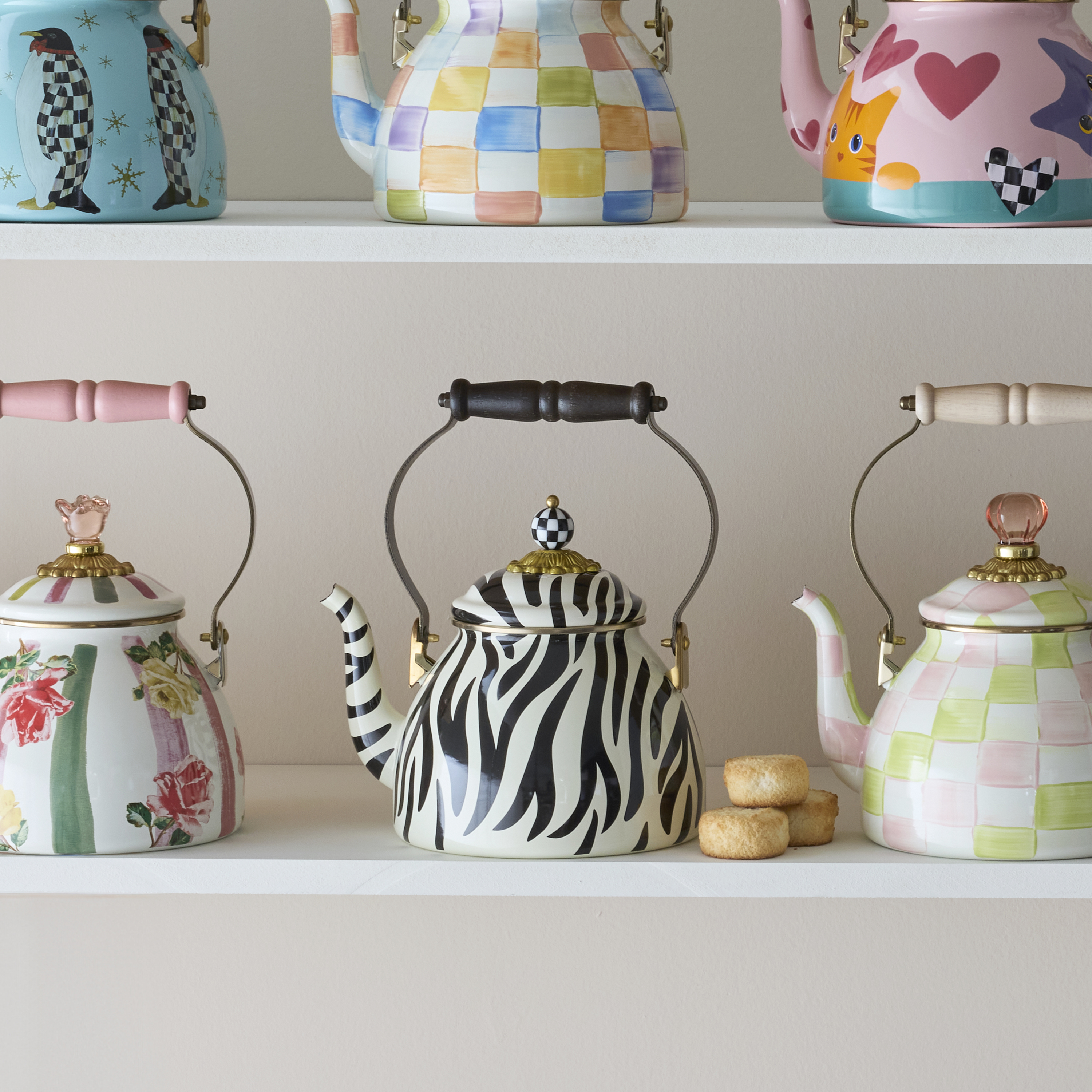 MacKenzie-Childs | Zebra 2 Quart Tea Kettle