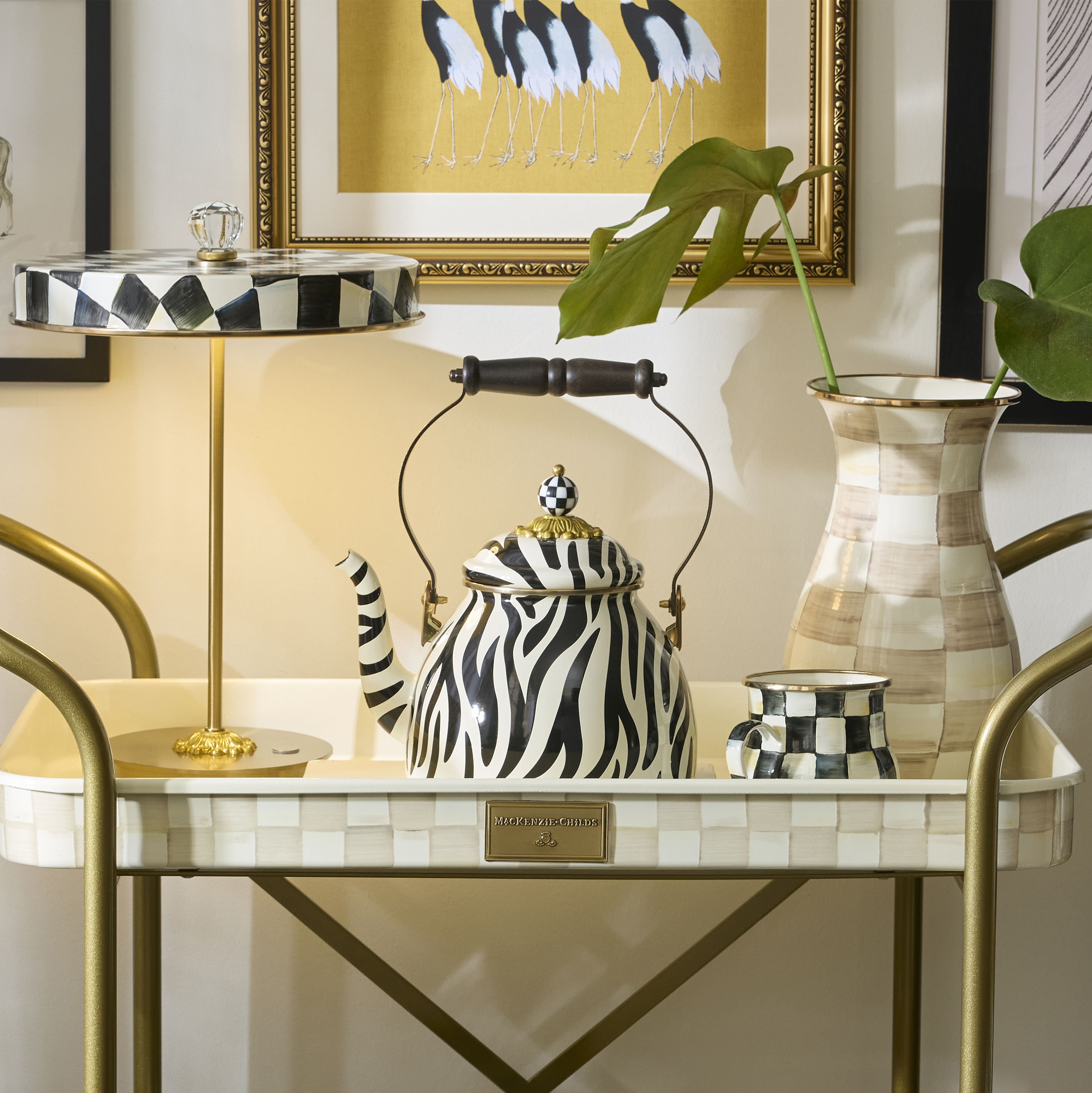 MacKenzie-Childs | Zebra 2 Quart Tea Kettle