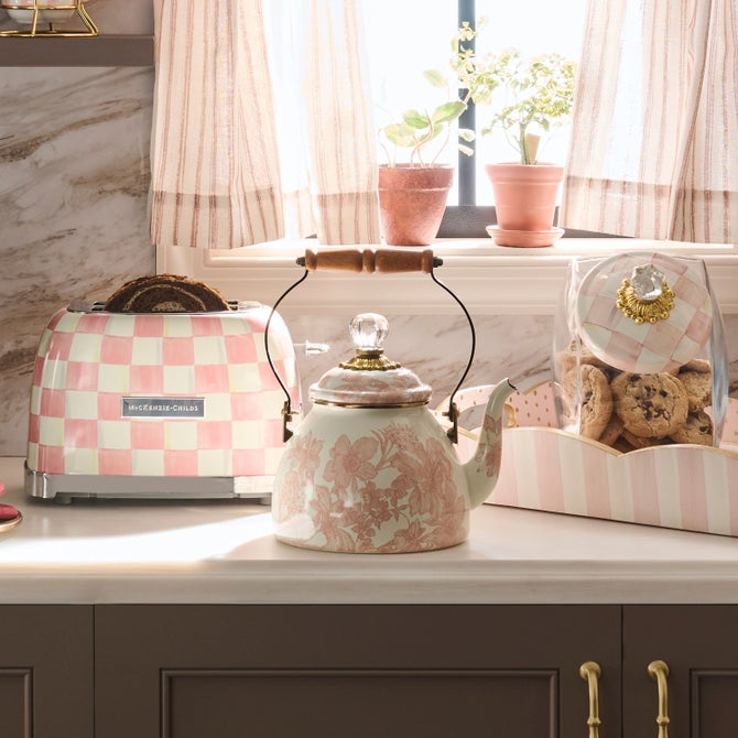 Rosy English Garden 2 Quart Tea Kettle image number 2