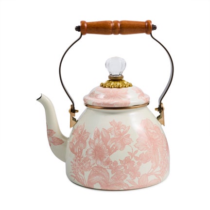 Rosy English Garden 2 Quart Tea Kettle