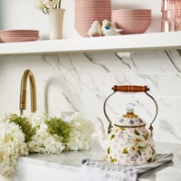 Wildflowers Pink 2 Quart Tea Kettle
