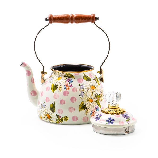 Wildflowers Pink 2 Quart Tea Kettle image number 2
