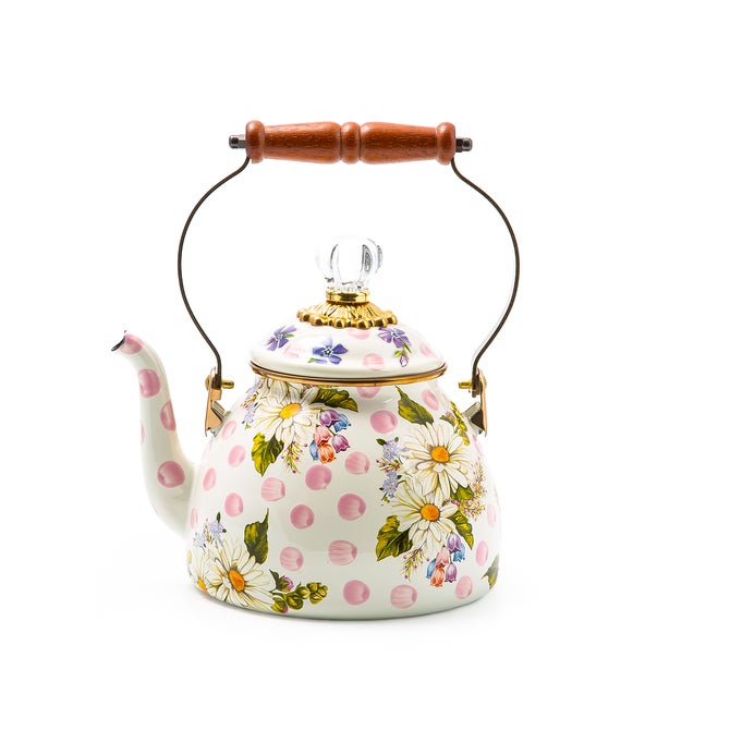 Wildflowers Pink 2 Quart Tea Kettle image number 0