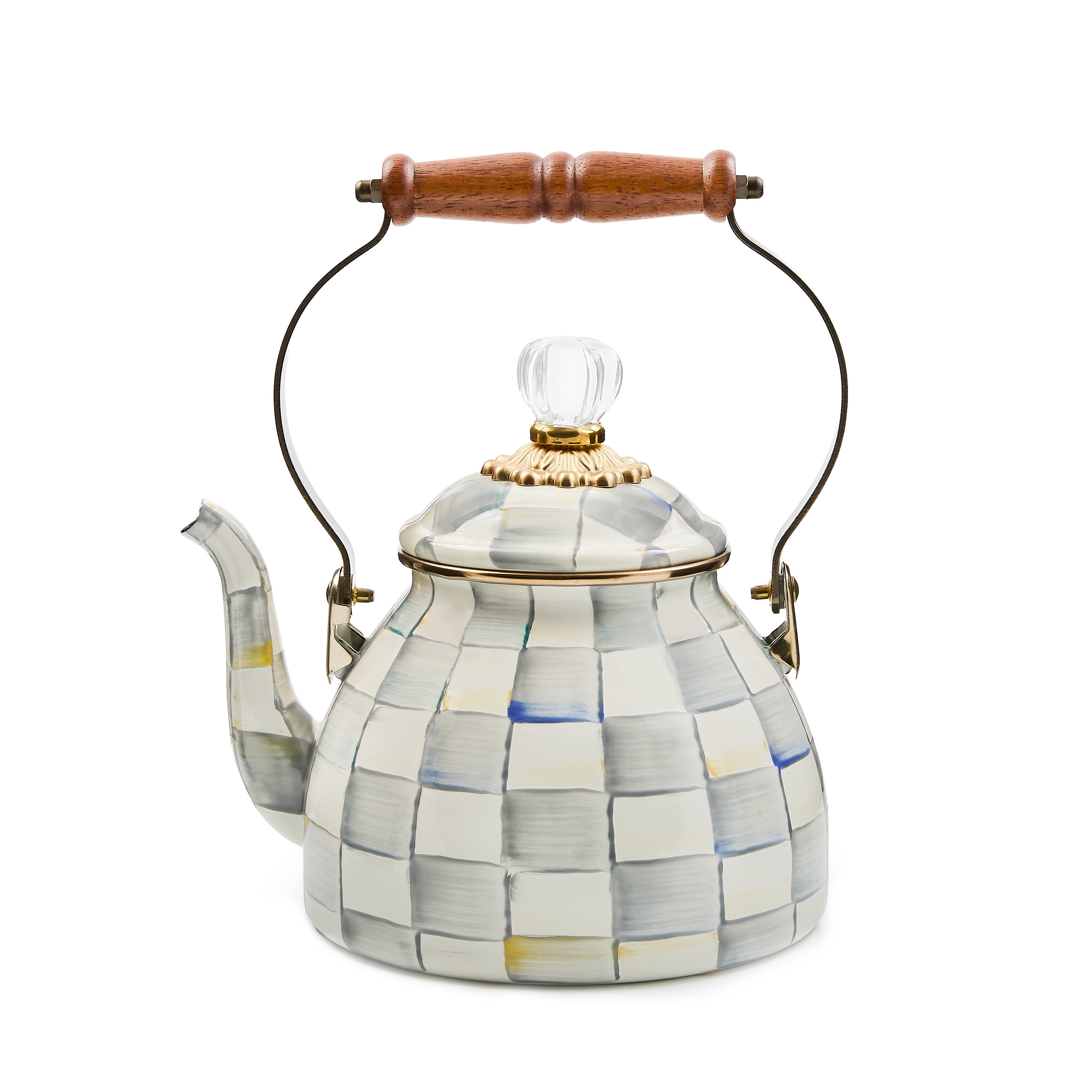 マッケンジーチャイルズ　ケトル MacKenzie-Childs | Sterling Check 2 Quart Tea Kettle