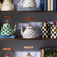 Violet Check 2 Quart Tea Kettle