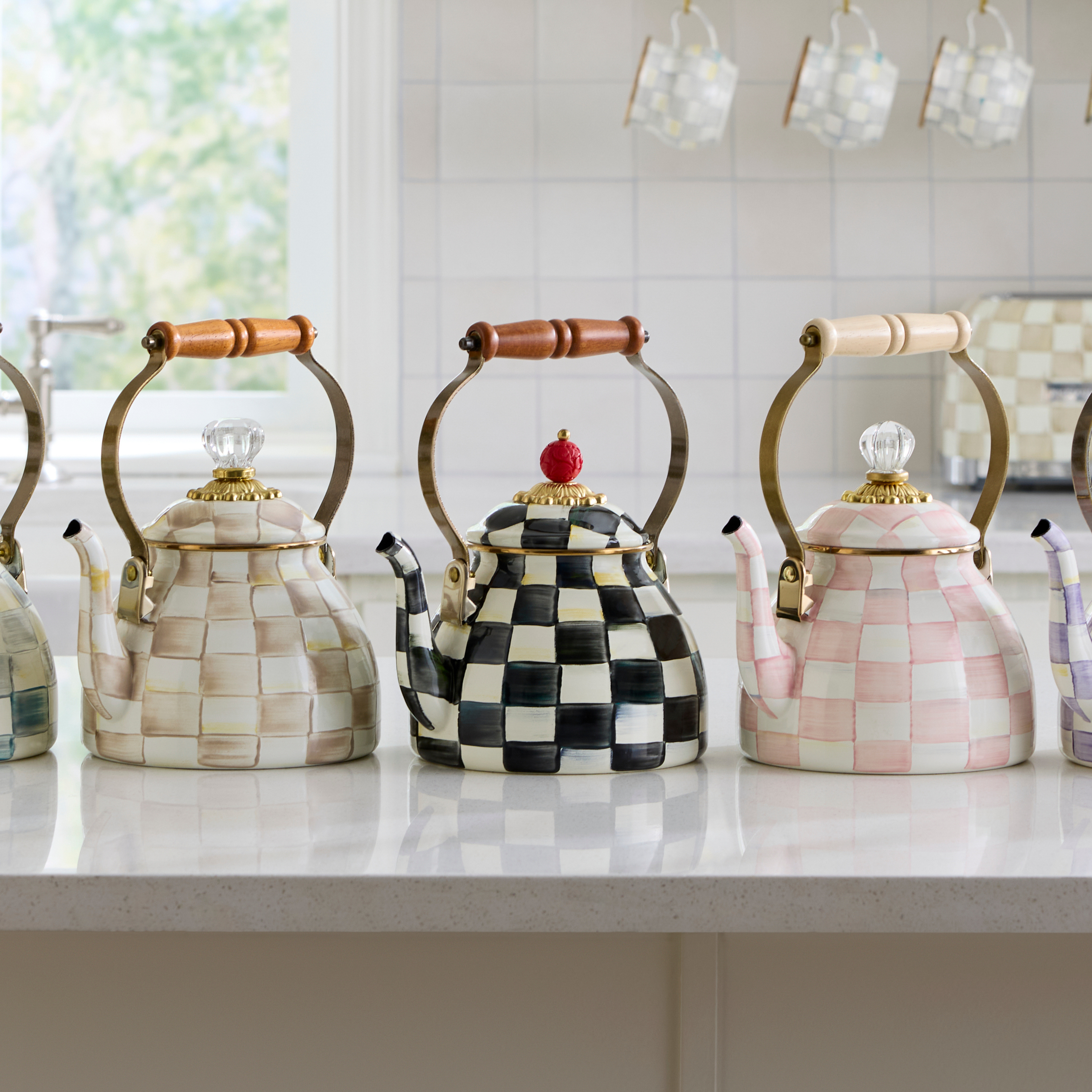 MacKenzie-Childs | Courtly Check 2 Quart Tea Kettle