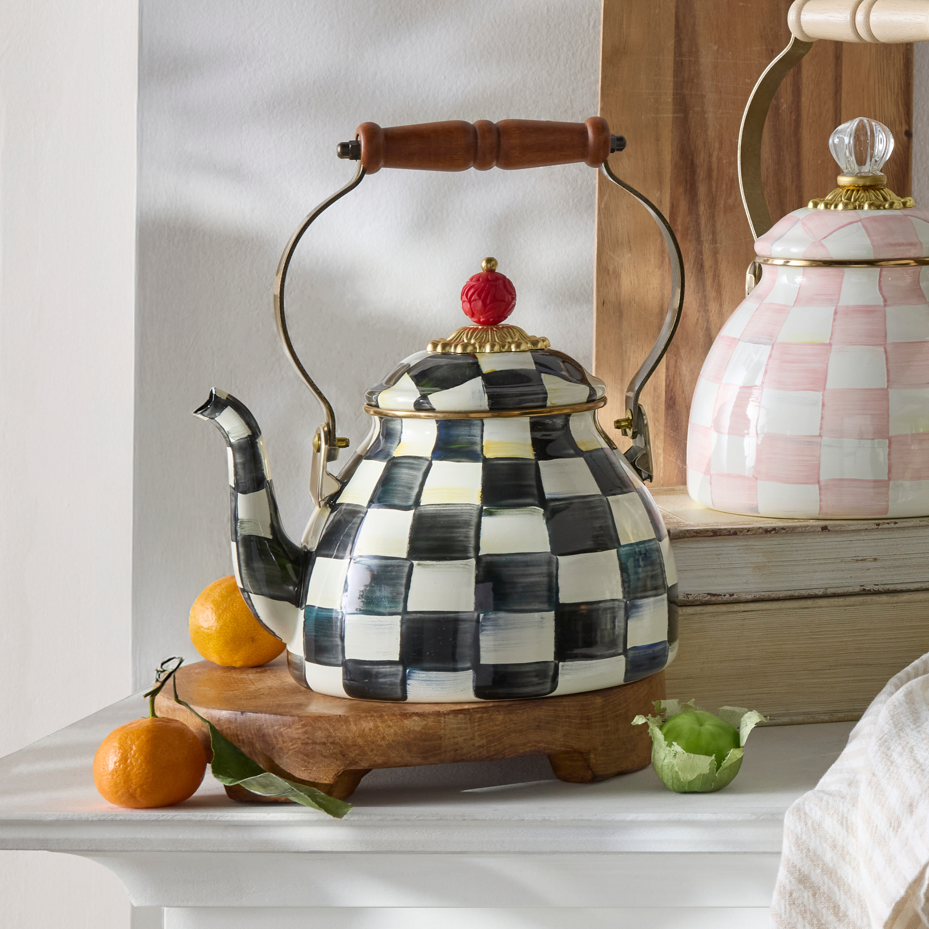 MacKenzie-Childs | Courtly Check 2 Quart Tea Kettle