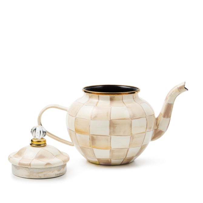 Mocha Check 4 Cup Teapot image number 2