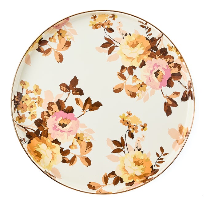 Wild Rose White Round Tray image number 2