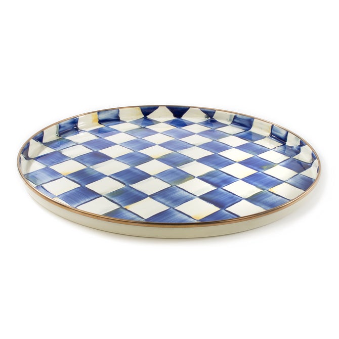 Royal Check Round Tray image number 0