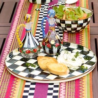 Courtly Check Round Tray