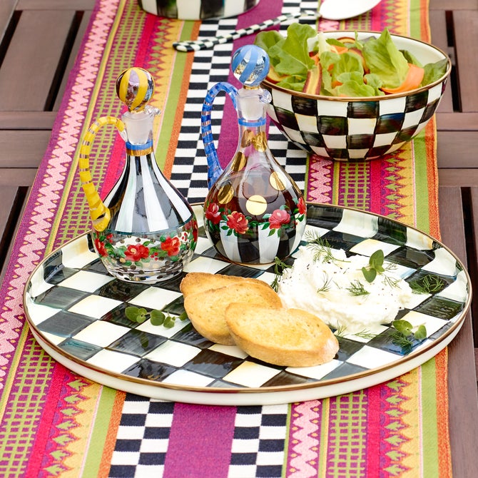 Courtly Check Round Tray image number 1