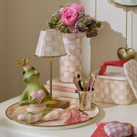 Rosy Check Round Tray