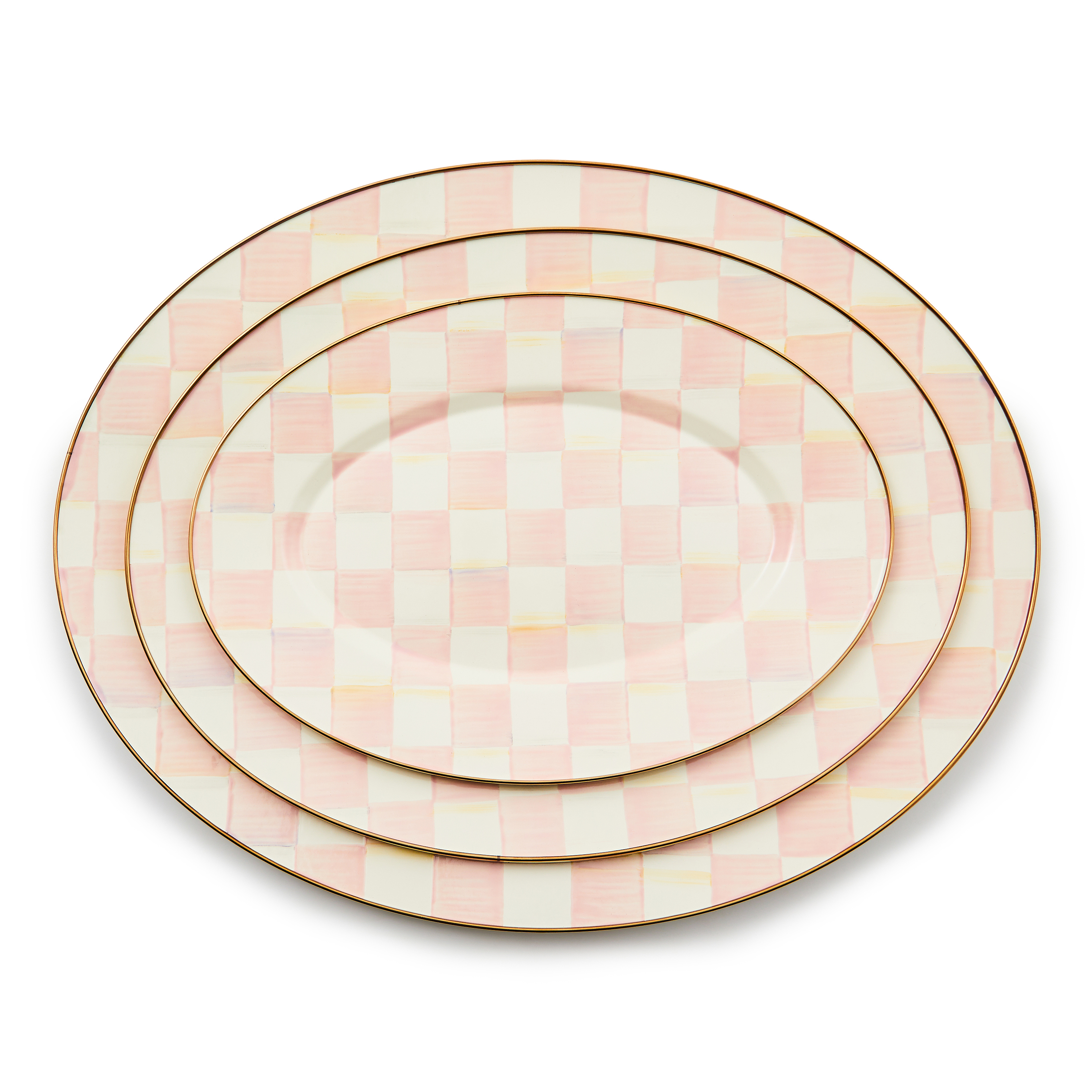 MacKenzie-Childs Rosy Check Platter - Thumbnail 3