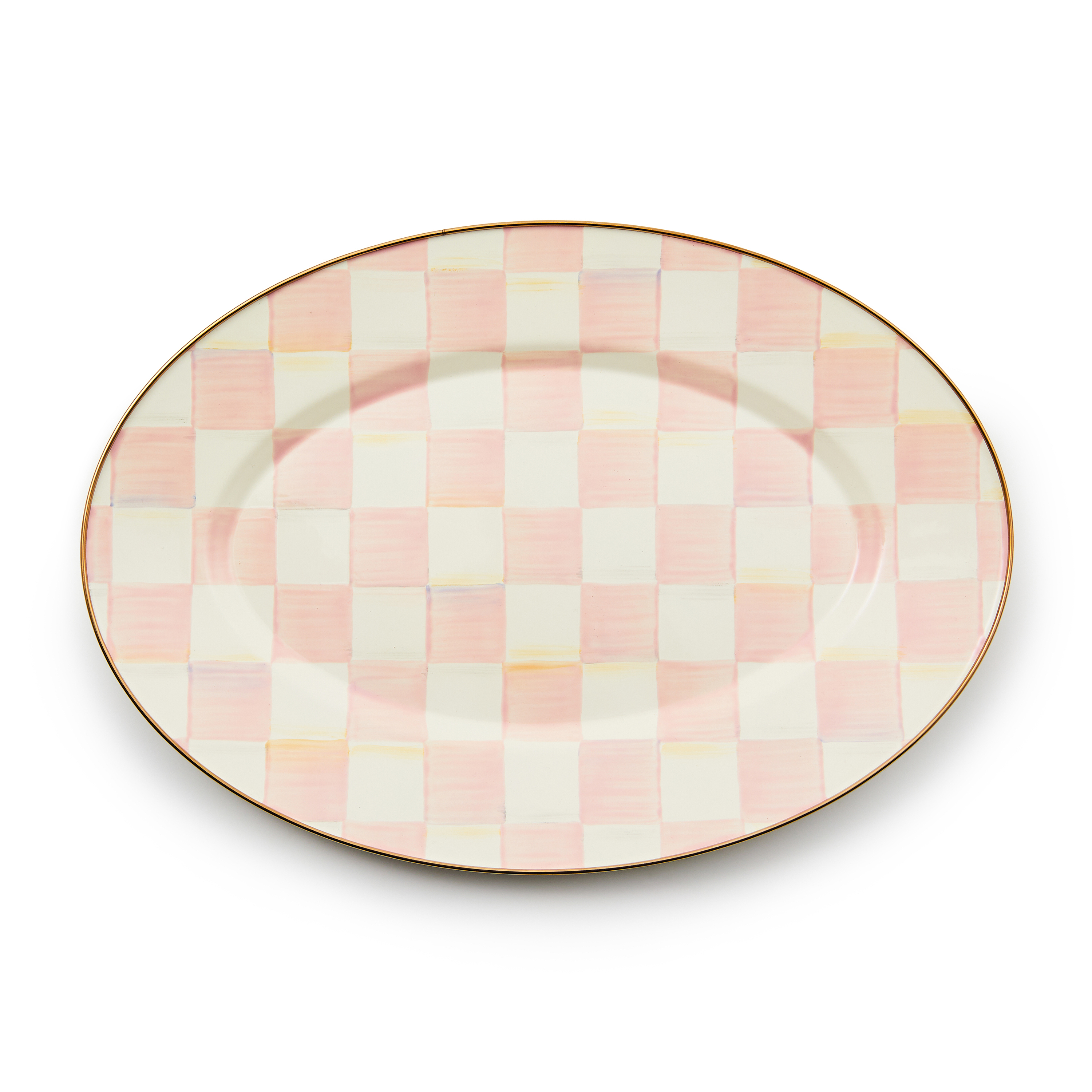 MacKenzie-Childs Rosy Check Platter