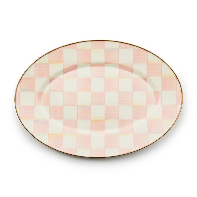 Rosy Check Small Oval Platter image number 0