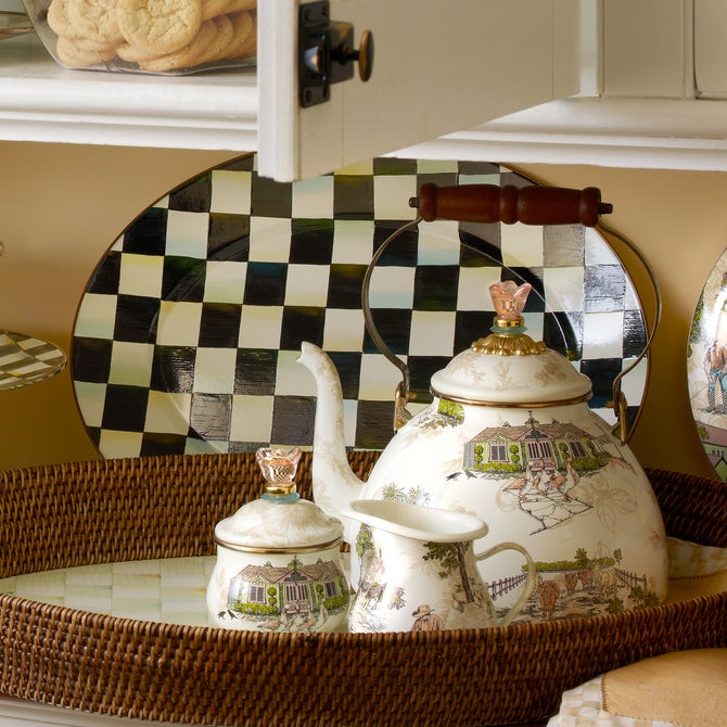 Courtly Check Medium Oval Platter image number 2