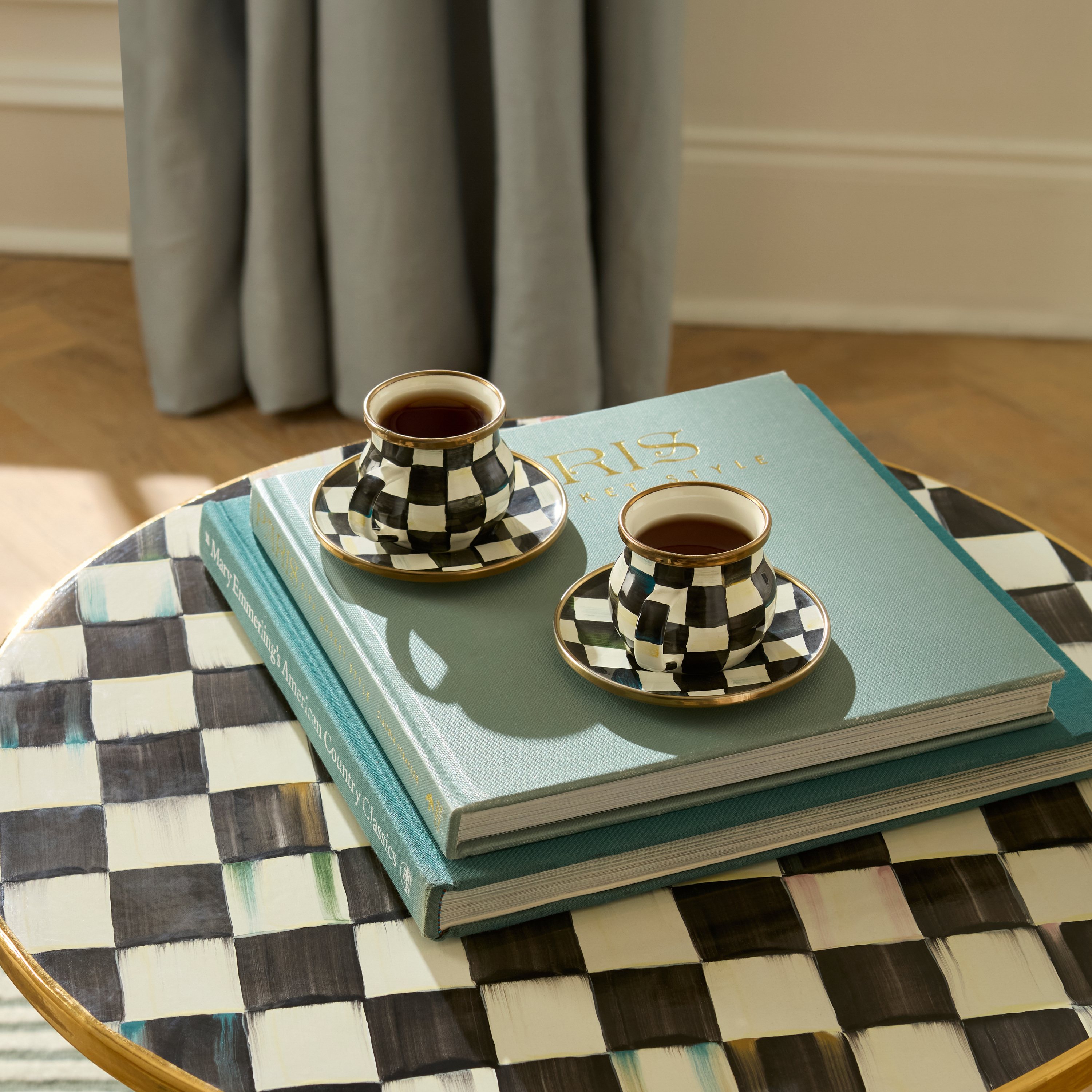 MacKenzie-Childs | Courtly Check Espresso Cup & Saucer Set