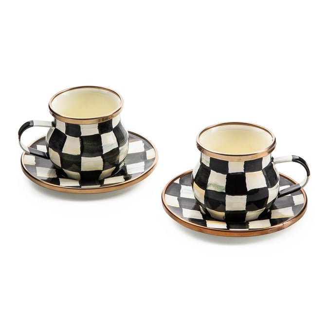 Courtly Check Espresso Cup & Saucer Set image number 0