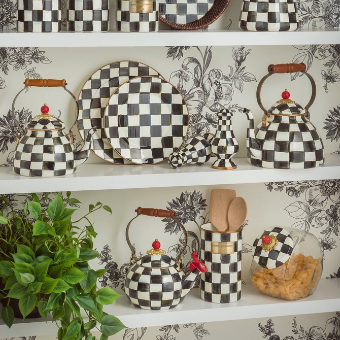 Courtly Check Whistling Tea Kettle image number 8