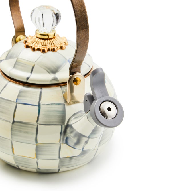 Sterling Check Whistling Tea Kettle image number 2