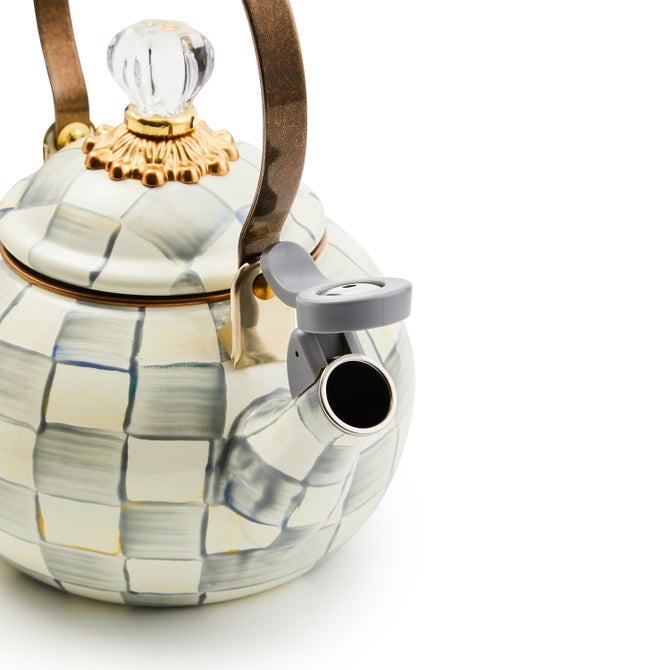 Sterling Check Whistling Tea Kettle image number 3