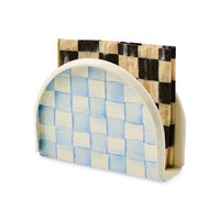 Sky Check Napkin Holder