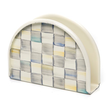 Sterling Check Napkin Holder