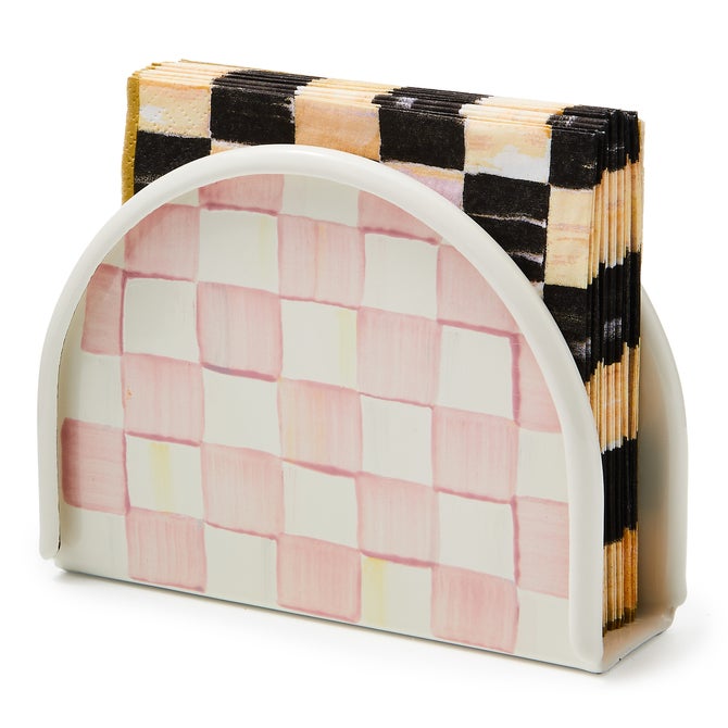 Rosy Check Napkin Holder image number 2