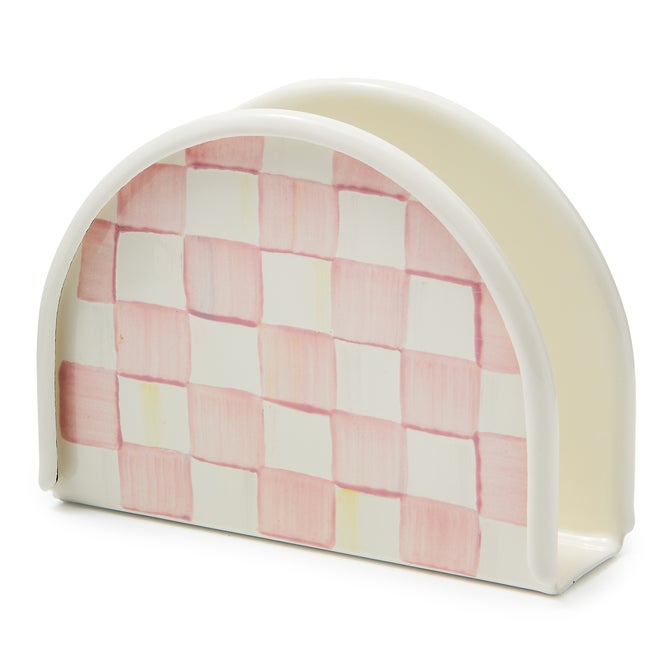 Rosy Check Napkin Holder image number 0