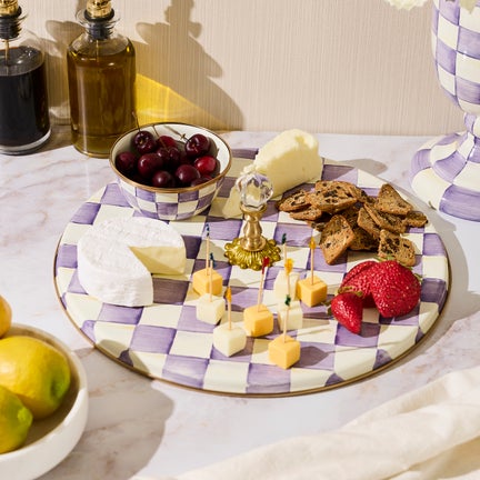 Violet Check Cheese Course