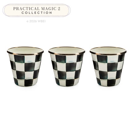 Courtly Check Herb Pots, Set of 3
