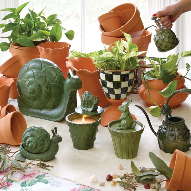 Courtly Check Large Flower Pot image number 5