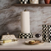 Courtly Check Paper Towel Holder