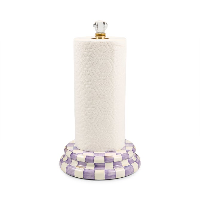 Violet Check Paper Towel Holder image number 2