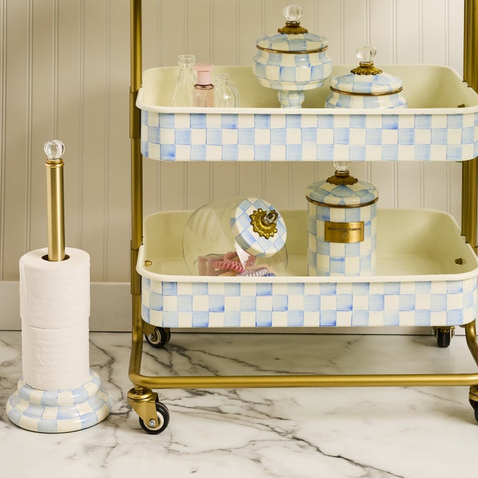 Sweets Jar with Sky Check Lid image number 5