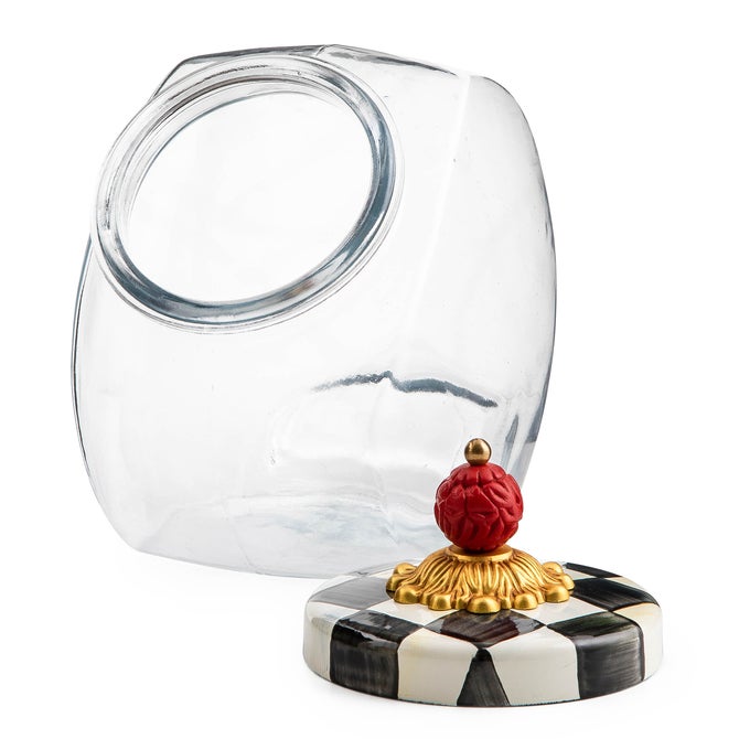 Sweets Jar with Courtly Check Enamel Lid image number 3