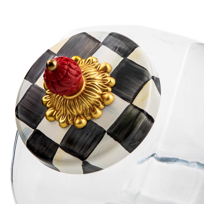 Sweets Jar with Courtly Check Enamel Lid image number 5