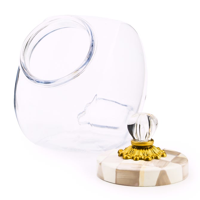 Sweets Jar with Mocha Check Lid image number 3