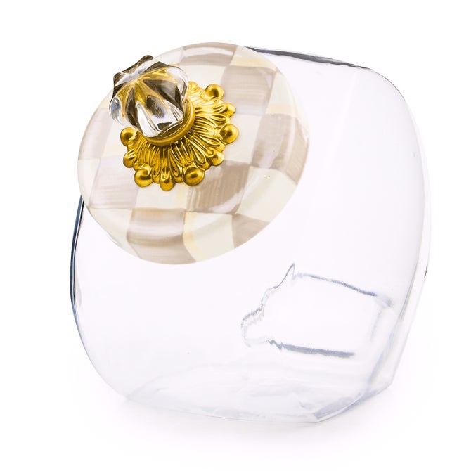 Sweets Jar with Mocha Check Lid image number 0