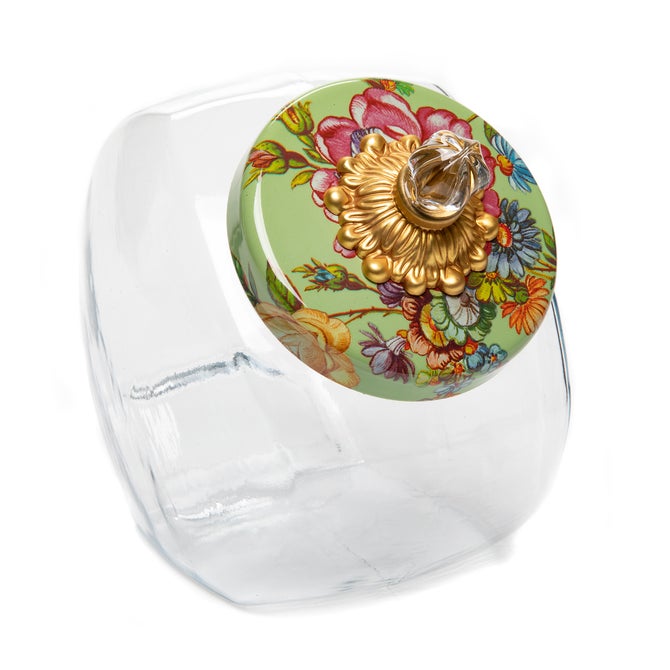 Sweets Jar with Green Flower Market Lid image number 0